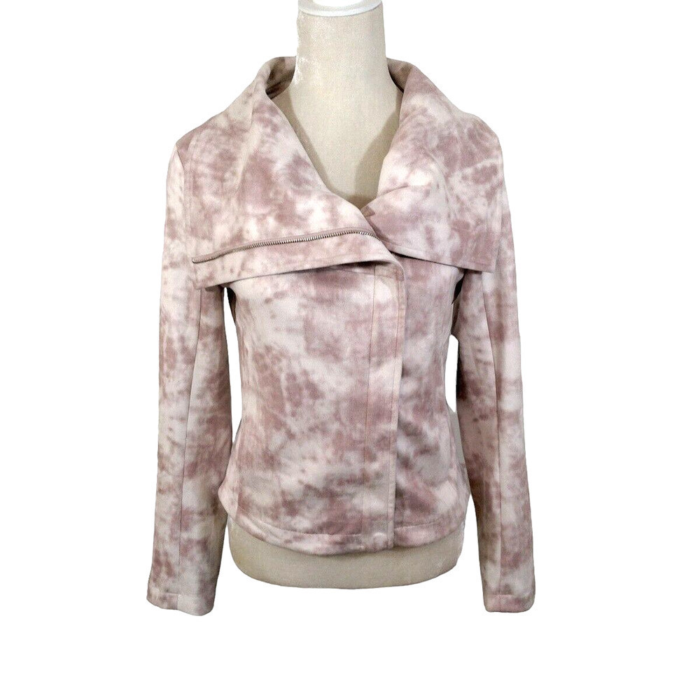 NWT Bagatelle Womens Small Jacket Pink Zip Front Pockets Soft